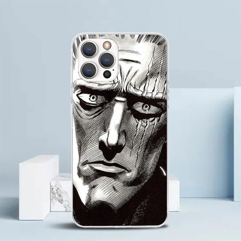 One P-Punch-Man Saitama King Soft Cover for iPhone 16 17 Air 15 14 Pro Max 16E Phone Case 13 Mini 12 11 7 SE 8 Print Pattern Fit