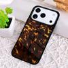 Tortoise Pattern Tortoiseshell Shockproof Phone Case for iPhone 17 Air 16e 15 11 12 14 13 Pro Max Cover Coque