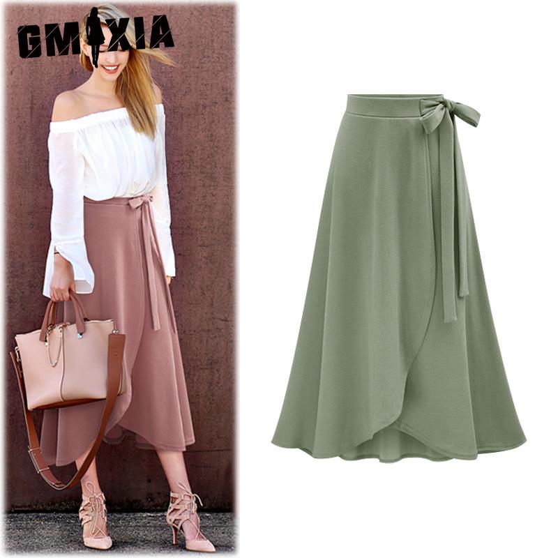 

GMXIA Женская Модная Повседневная Летняя Весенняя Юбка XXXXXXL армия зеленый