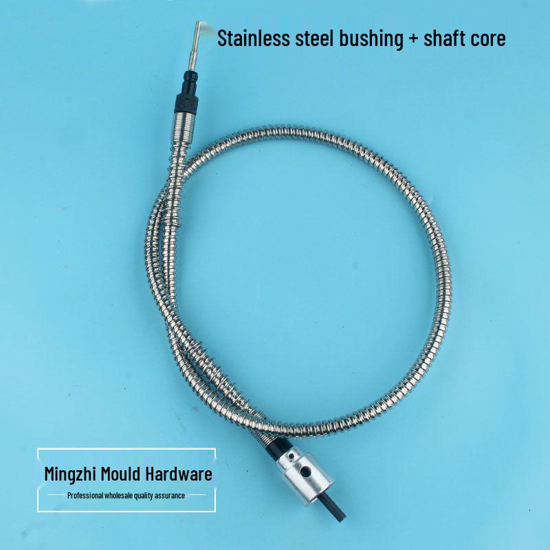 Electric Grinder with Flexible Shaft, Universal Chuck, and Metal Handle - Stainless Steel Electric Drill & Engraving Pen Spindle Tool.