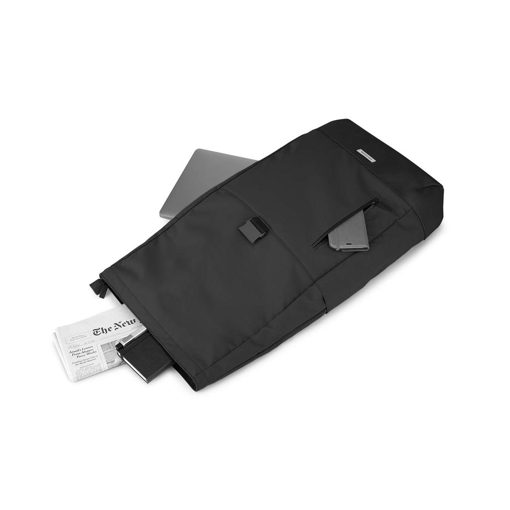 Moleskine Metro Roll-Top Backpack, Black, ET20FMTRBKBK, Business Backpack, Fits 15-inch Devices