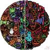 50Pcs/Set Neon Color. KUSO Funny Halloween Scary Horror Stickers DIY Fashion Waterproof Doodle Decals Stickers