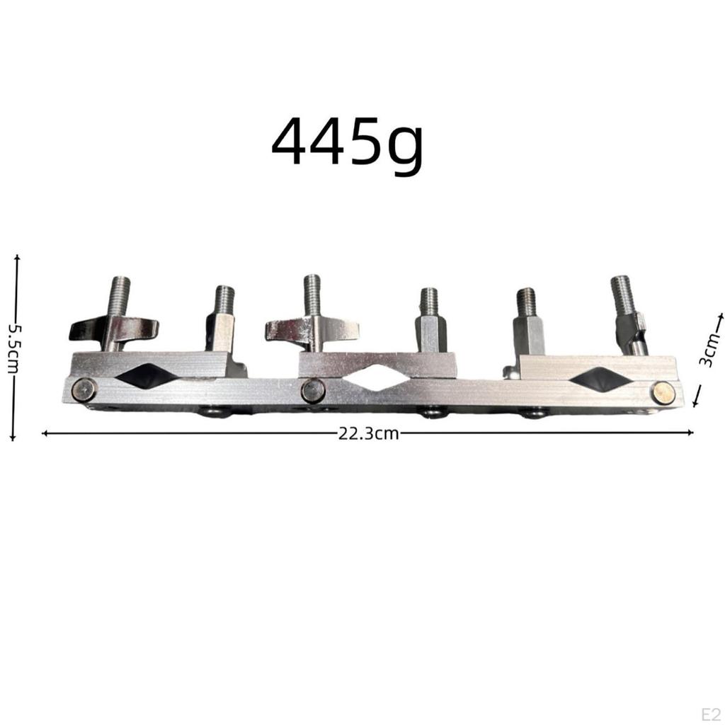 Drum Multi Clamp, Cymbal Stand Mount Holder, Adjustable Cowbell Mounting Clamp