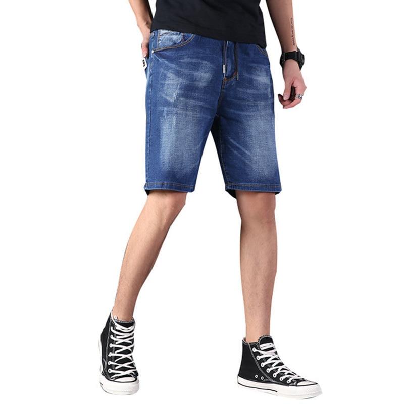 Große Herren-Jeansshorts, übergroße, lockere Sommerhose für Herren