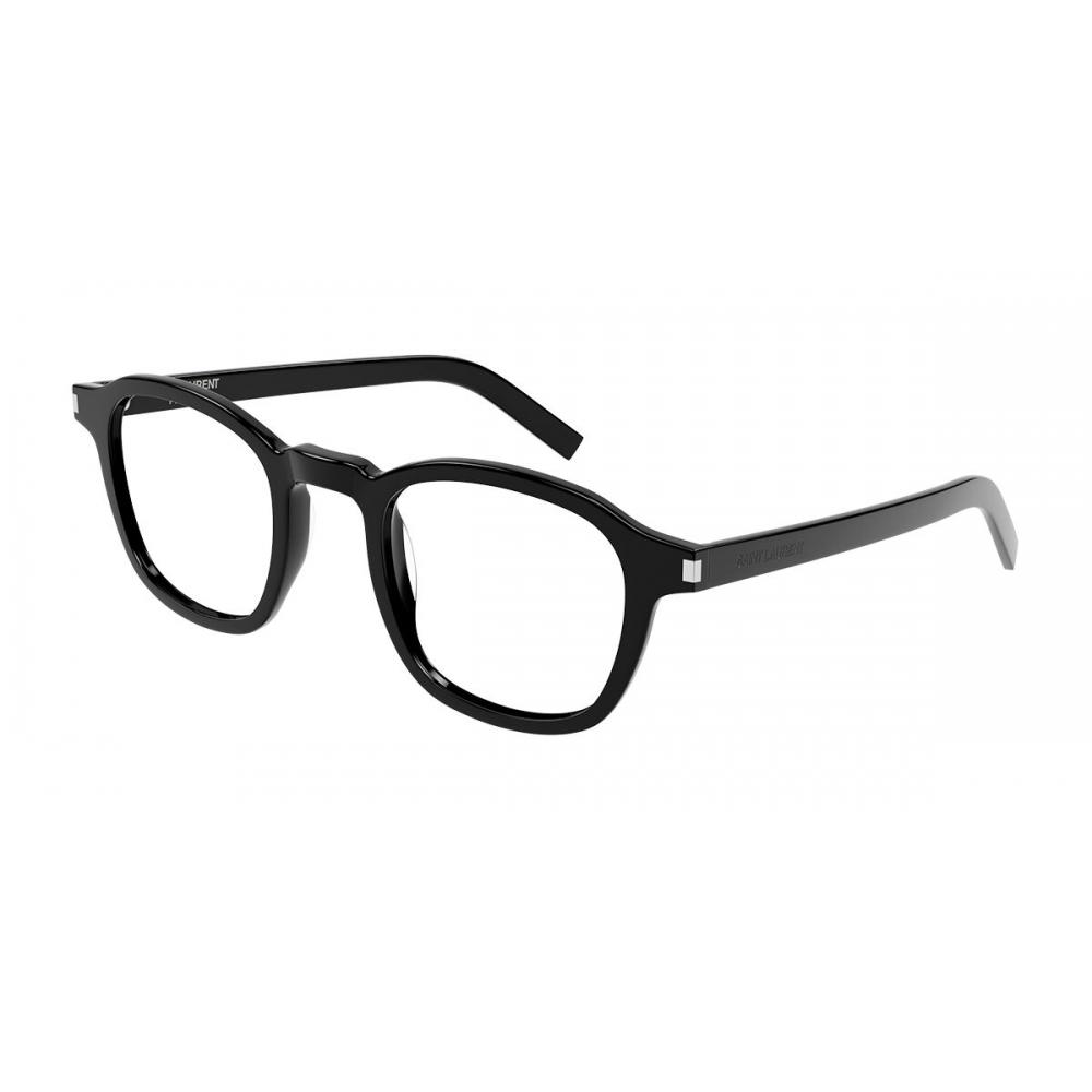 

Saint Laurent Sl 549 Slim Opt 001 Men Eyeglasses Shiny Black/47