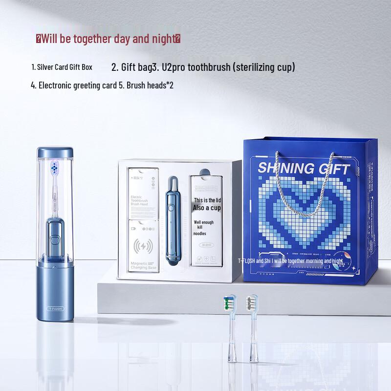 T-FLASH Aiqi U2PRO Sonic Electric Toothbrush CN plug (adapter included)
