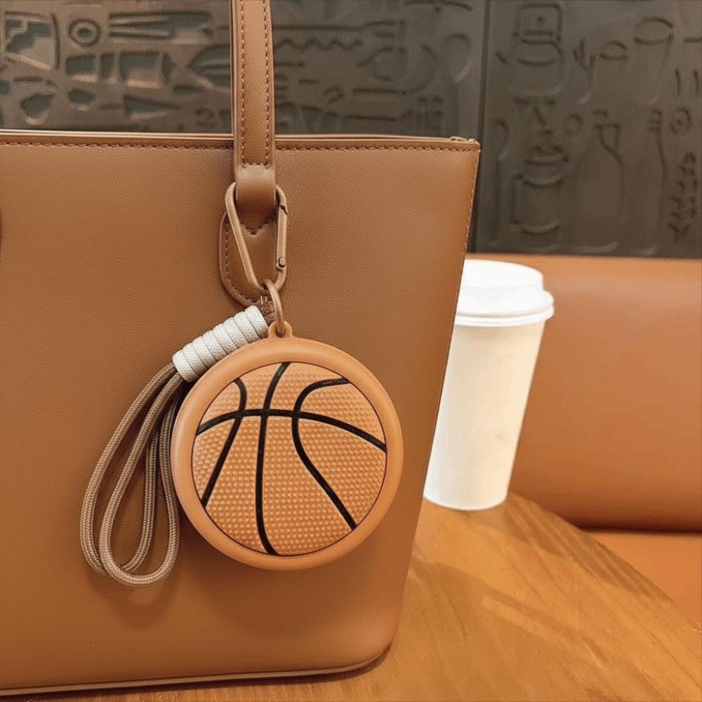 Sporty Ball Shaped Coin Purse Basketball Storage Bag Cartoon Headphone Pouch Daily Storage