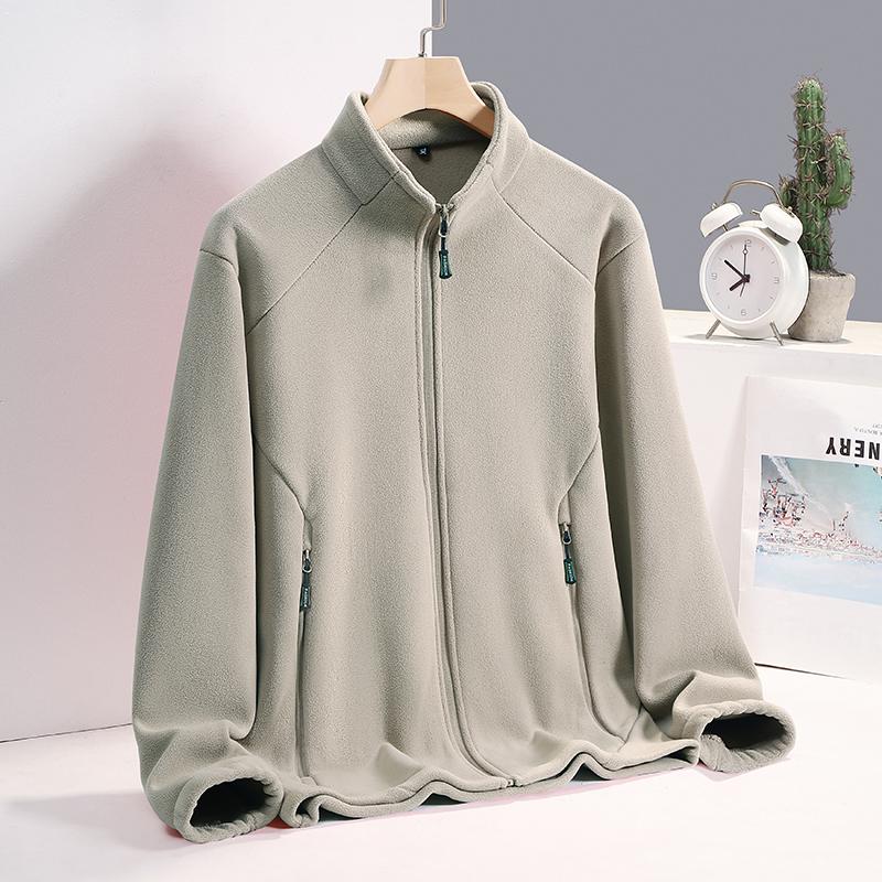 Outdoor Sports Thick Fleece Cardigan Jacket Women's Warm Jacket with Fleece Inner Lining Fleece Jacket
