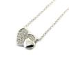 Les Trésors De Lily [N6830] - Collier Argent 'Love' blanc (rhodié)