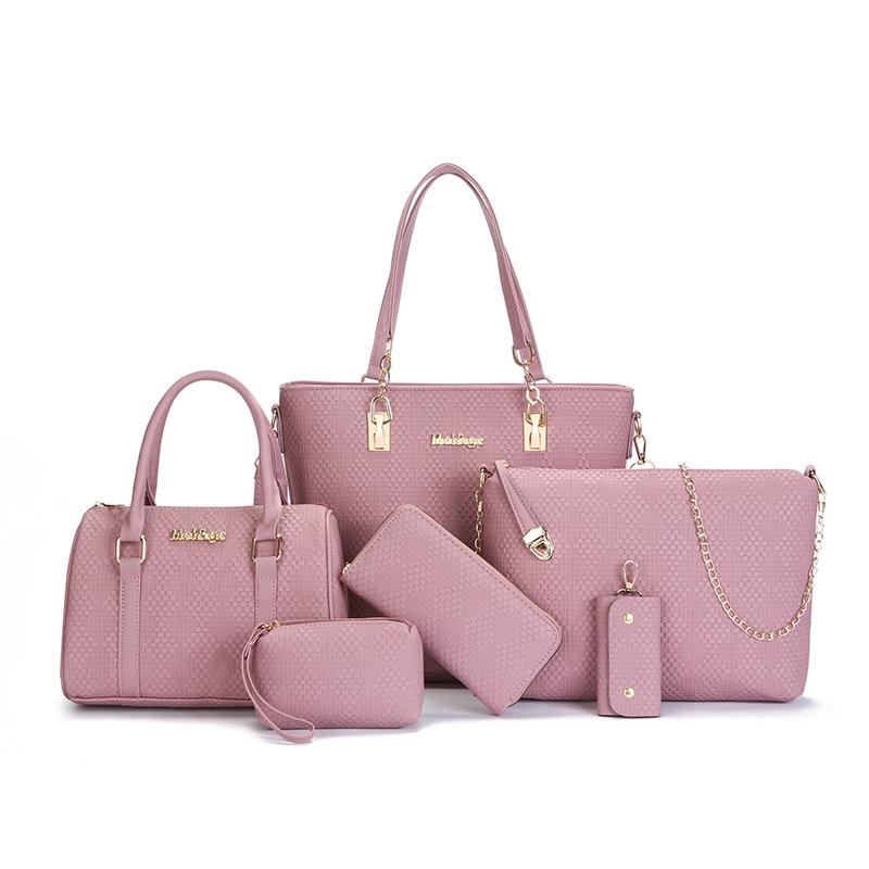 Women's Bag New Mother and Child Bag Six-piece Set Women's Large-capacity Handbag Shoulder Messenger Bag