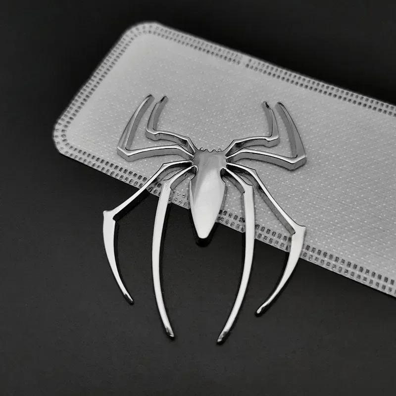 1PC Car Universal 3D Metal Three-dimensional Car Stickers Spider Auto Emblem Decal Car Styling Decoration Auto Exterior NEW