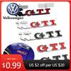 A1-2026 Hot 1Pc Car Metal Grill Badge GTI Logo Emblem Decals Sticker For VW Golf 2 3 4 8 7 MK2 MK3 MK4 MK5 MK6 MK7 Autom