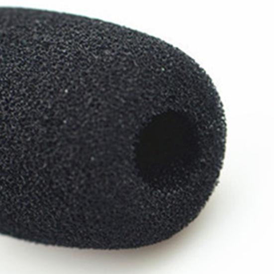 10Pcs MIC Windshield Foam Replaceable Wind-proof Soft Plosives Reduction Lapel MIC Sponge Cap for Recording