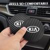 Car Coaster Cup Holder Carbon Fiber Pattern Non-Slip Mat For Kia Morning Picanto Rio Stonic Sportage Ceed Optima Forte 5 3 4 K7