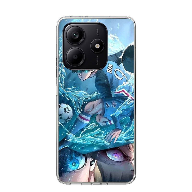 Blue Lock Isagi Yoichi Phone Case For Xiaomi Redmi Note 13 14 15 Pro Plus 12S 12 14S 11S 11E 10 10S 11 11T 5G 4G Cover Coque Red