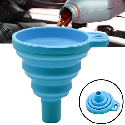 1Pcs Foldable Car Engine Funnel Silicone Liquid Funnel Washer Auto Engine Oil Petrol Change Tools for Motorcycle Car Acesssories