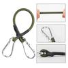 Heavy Duty Bungee Cord Elastic Tie Strap String with Carabiner Hook Strong Elastic Rope Cycling Luggage Packing Ropes
