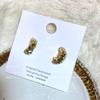 Niche Design Winding Flash Diamond Earrings Women's Light Luxury High-end Earrings Personalized Fashion Stud Earrings New Trendy