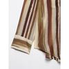 2025 European & American Retro Striped Loose Casual Women's Shirt