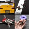 (APOSITV) Adesivo Auto 3D Emblema Pirata Pirata 3D Auto Moto Metallo Universale (Oro)