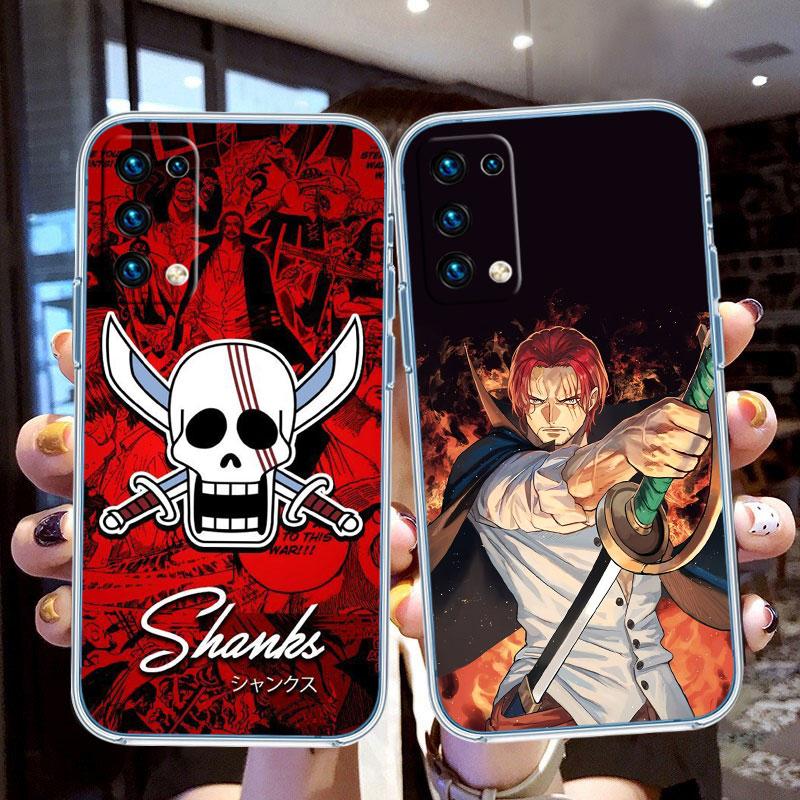 TR32 One Piece Shanks Transparent Phone Case for Motorola Moto G7 G8 G9 G84 G85 G73 G24 G15 Z2 Play Power Plus