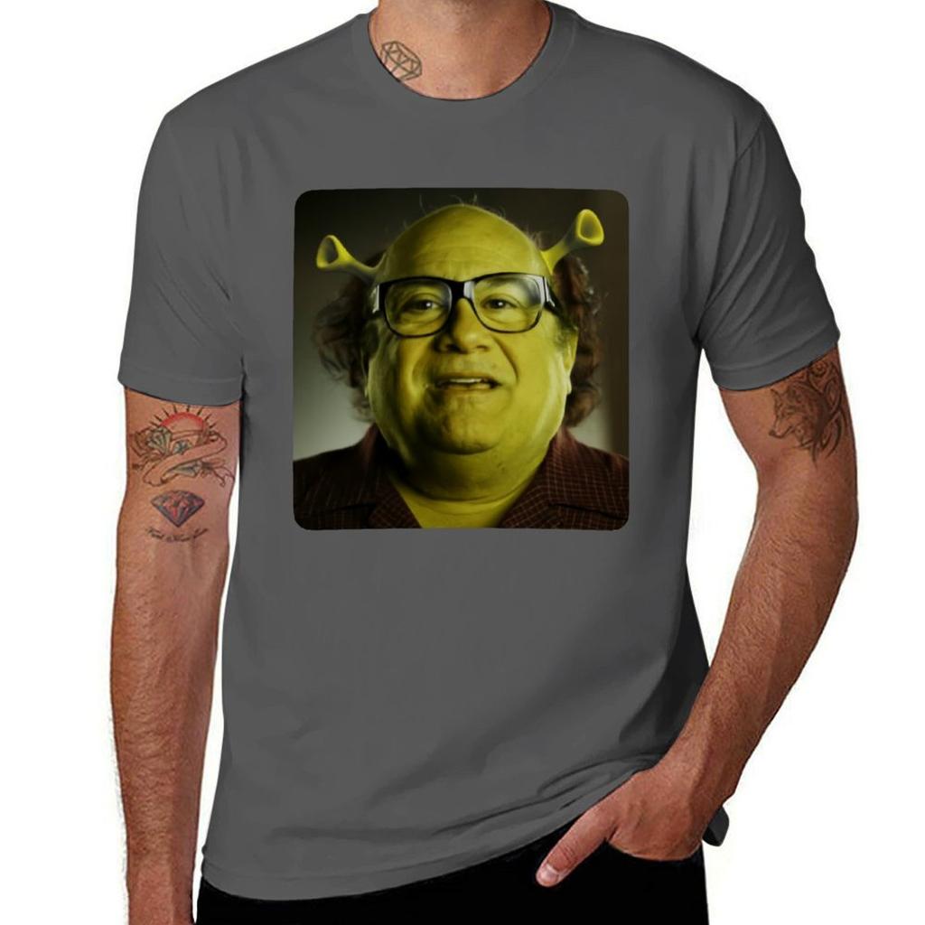 Funny face Devitosherk9 TShirt Summer Holiday Casual Tee