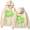 Singer Lady Gaga The MAYHEM Ball Neon Green Killah Hoodie Fashion Pop Music Vintage Sweatshirt Loose Fleece Casual Tracksuit Y2k