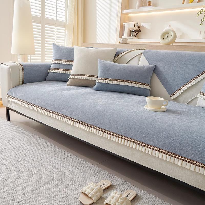 Cream Wind Sofa Cushion, Universal Non-Slip Seat Cushion For All Seasons,  New Sofa Cover, Washable Sofa Cover Towel