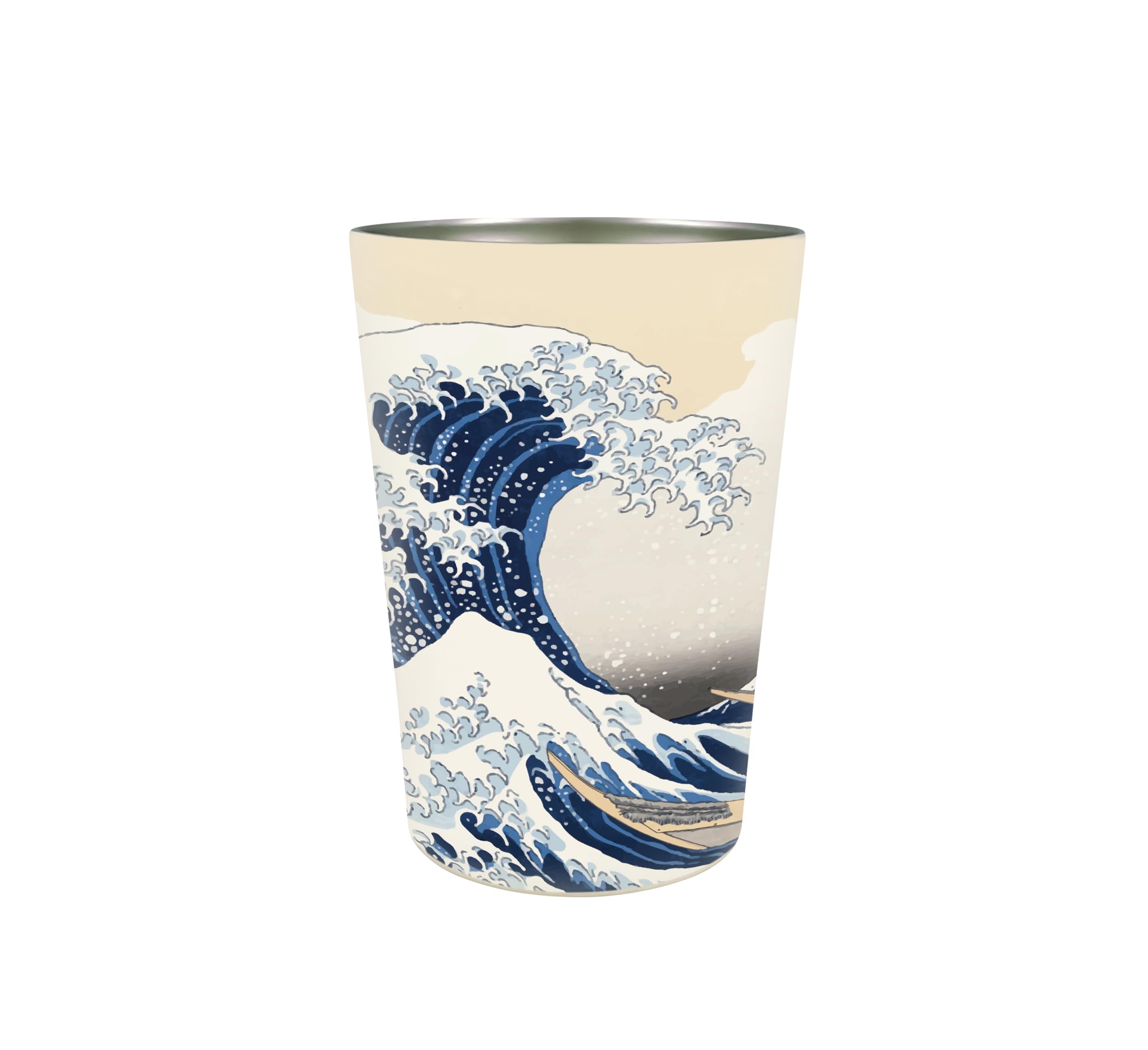 

Wahodo 2-Way Vacuum-Sealed Tumbler [The Great Wave Off Kanagawa] Vacuum Insulated, Keeps Drinks Hot or Cold, Perfect for Offices, Convenience Stores,