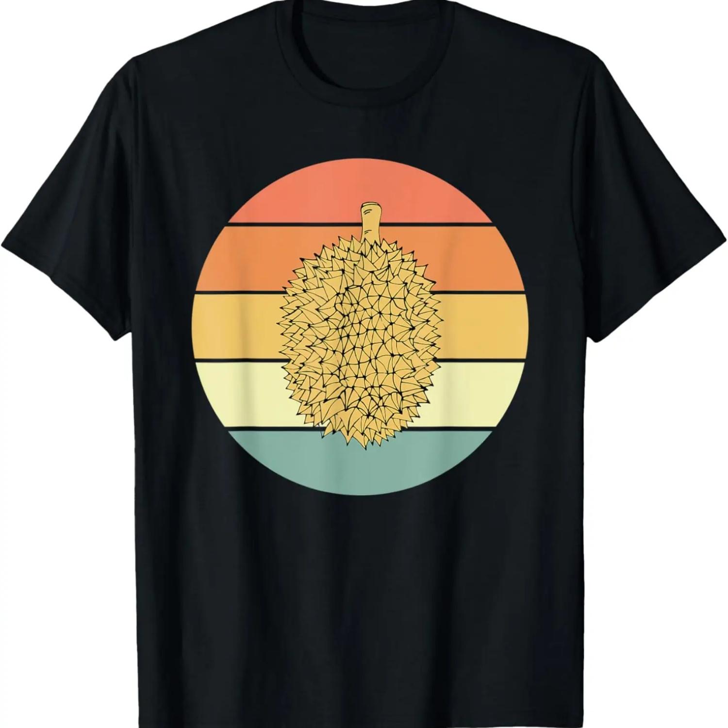 Ретро-наряд с дурианом Футболка для любителей дуриана S