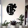 Vintage Metal Wall Sign Football Player Personalized Sports Decor Gift