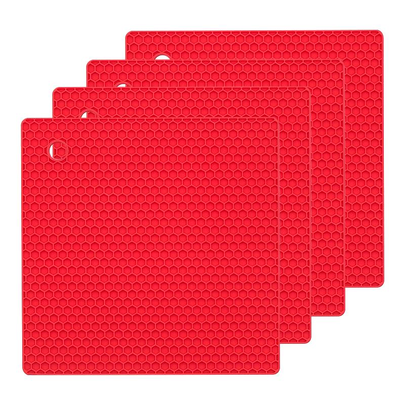 1pc Silicone Square Trivets Mat 1 Packs Multipurpose Non Slip Heat Resistant Pot Holder