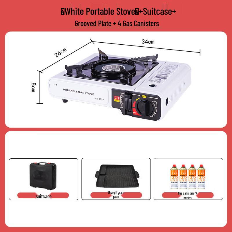 Safety Portable Cassette Gas Stove Set