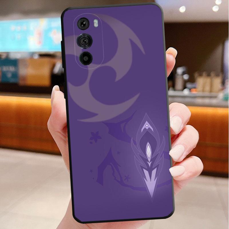 Phone Case For Motorola Edge 50 40 Pro 60 50 40 30 Ultra Neo Fusion Moto G85 G72 G53 G54 G84 G13 G32 Genshin Impact Namecard