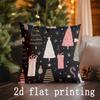 Home Decor Winter Snowflakes  Trees Pillowcase Suitable For Sofa Bedroom Car Pillow Cover Cushion Rectangular Back Cushion