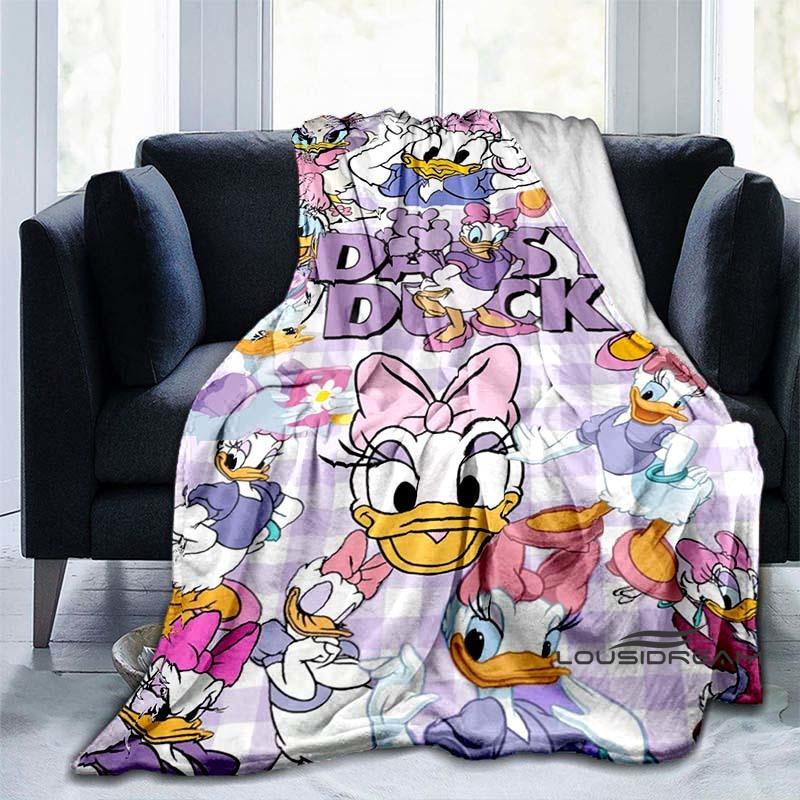 Cute Cartoon Daisy Duck Blanket Soft and Comfortable Perfect for Home Décor Bedroom Living Room and Sofa Throw