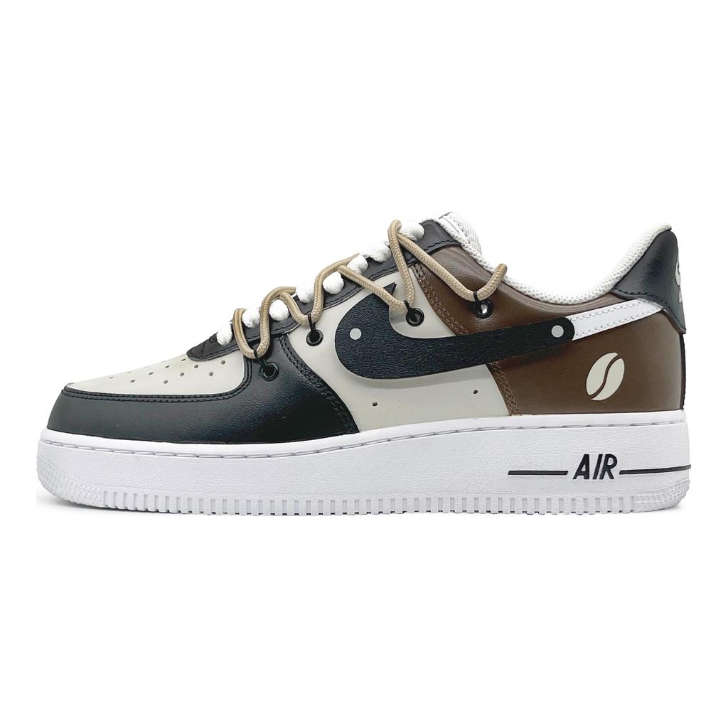 Nike Air Force 1 Skateboard Shoes Unisex Low top Black, Brown, Beige CW2288-111(Team131-)