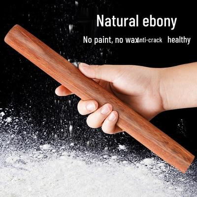 Large Solid Wood Rolling Pin for Dumpling Wrappers and Dough
