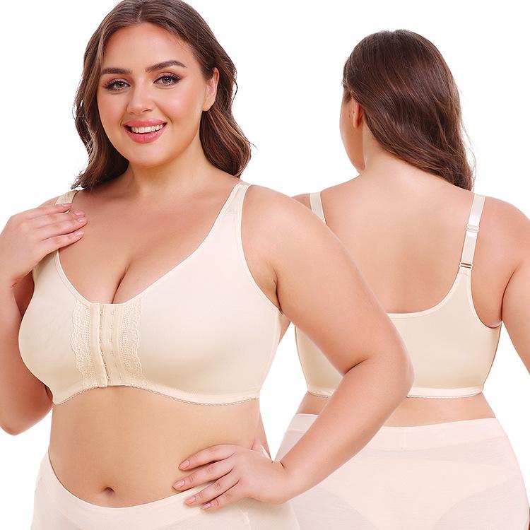 Übergröße Vollschalen-Dünn-BH, Seitenformende Anti-Achselfett-Formende Lingerie für Frauen mit großer Oberweite