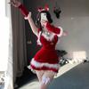 New Christmas Robe Bunny Girl Uniform Suit Sex Underwear Pajamas Performance Clothes Winter