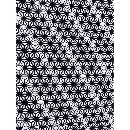 Miyamoto Towel Made in Japan Tenugui Komon Japanese Pattern Izumi Kobai 33×90cm Hemp Leaf (Navy) 334
