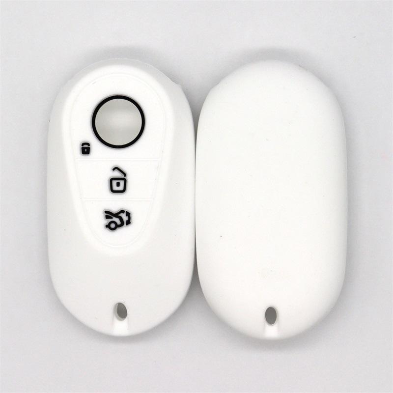 

Чехол для автомобильного ключа подходит для Benz E300L c260l c200l a200l GLE glc300l GLA 200s с дистанционным управлением белый