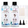 Epoxy Resin, Two-Part Liquid, Large Capacity, 540ml/18oz, Highly Transparent, Hypoallergenic, Hard Type, 1:1 Mix Ratio, DIY Craft Supplies