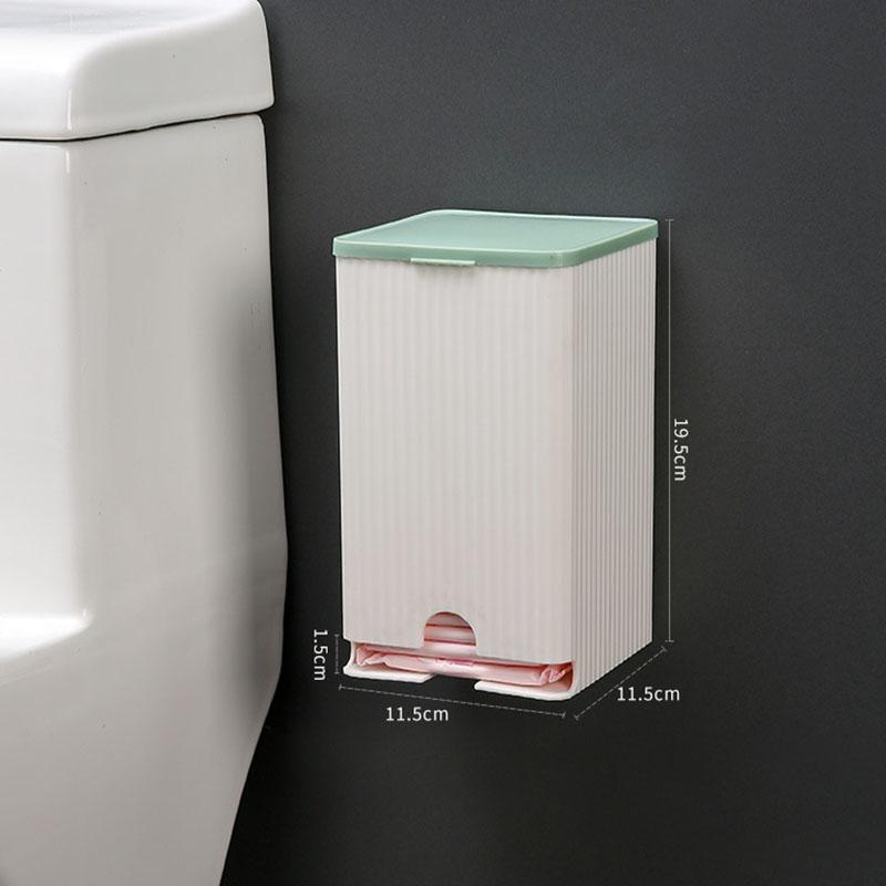 

Многоцелевой пыленепроницаемый ящик для хранения с откидной крышкой для настенных прокладок, салфеток и ватных палочек. Органайзеры для гигиенических прокладок зелёный