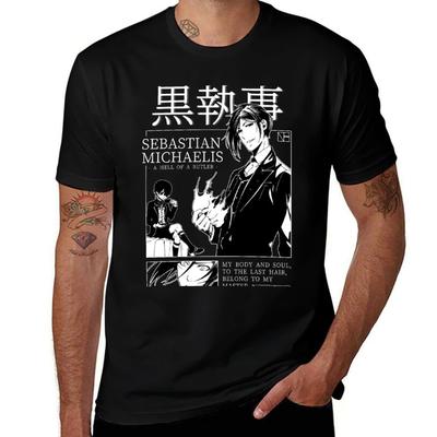 SEBASTIAN MICHAELIS T-Shirt Man T Shirt Cotton Man T Shirt Luxury T Shirts with Prints T-Shirt