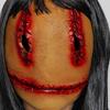 Realistic Female Ghostly Full Face Mask Headgear Scary Bloody Mask with Hair Movies Halloween Cosplay Costumes Gifts