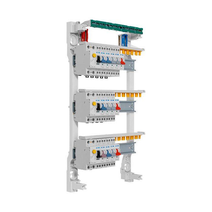 Tableau Électrique - EATON - 3 Rangées - 13 Disjoncteurs - Blanc - Intérieur