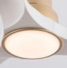 52-inch white-gold ceiling fan with light and remote control, memory function, quiet reversible DC motor, 3 ABS blades, for bedroom