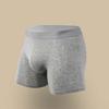 Men Boxer Briefs Mid-rise Elastic Waist U-Convex Shorts Underwear Solid Color Breathable Slim Fit Design Panties