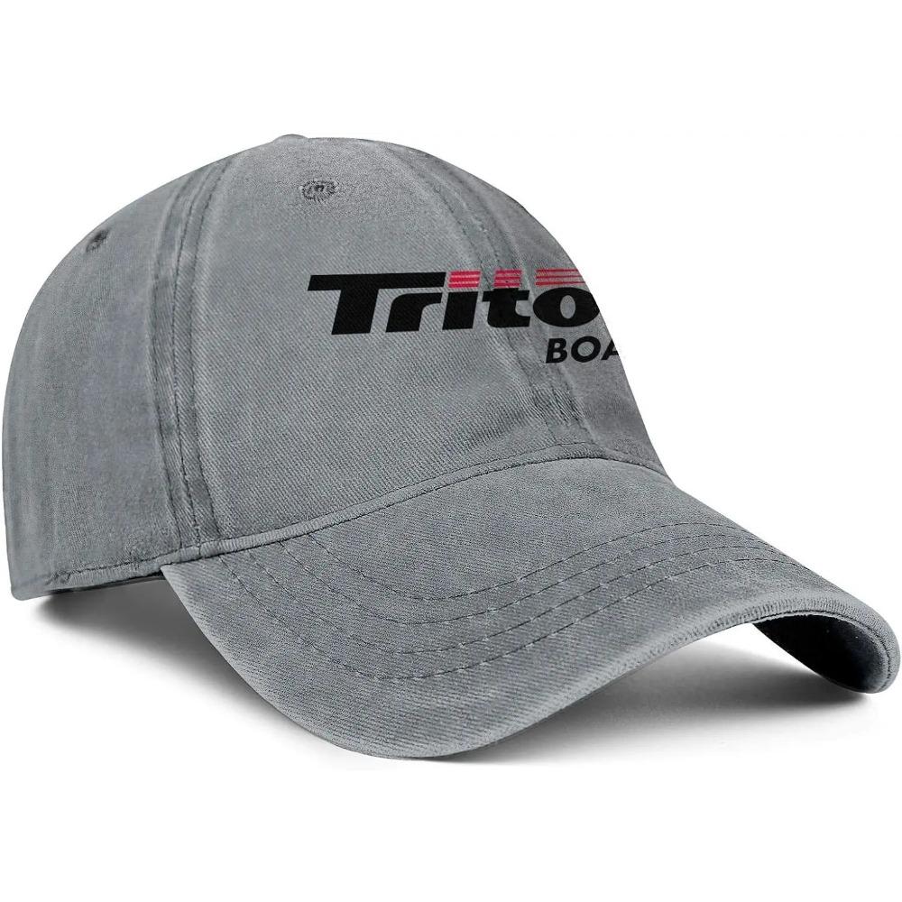 Triton Boats Adjustable Baseball Cap Strapback Vintage Washed Jeans Dad Hat Cotton Trucker Hat Unisex